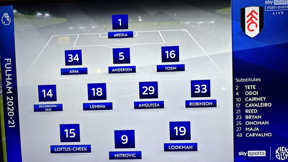Criminal this Fulham side got relegated.

#FFC #MNF