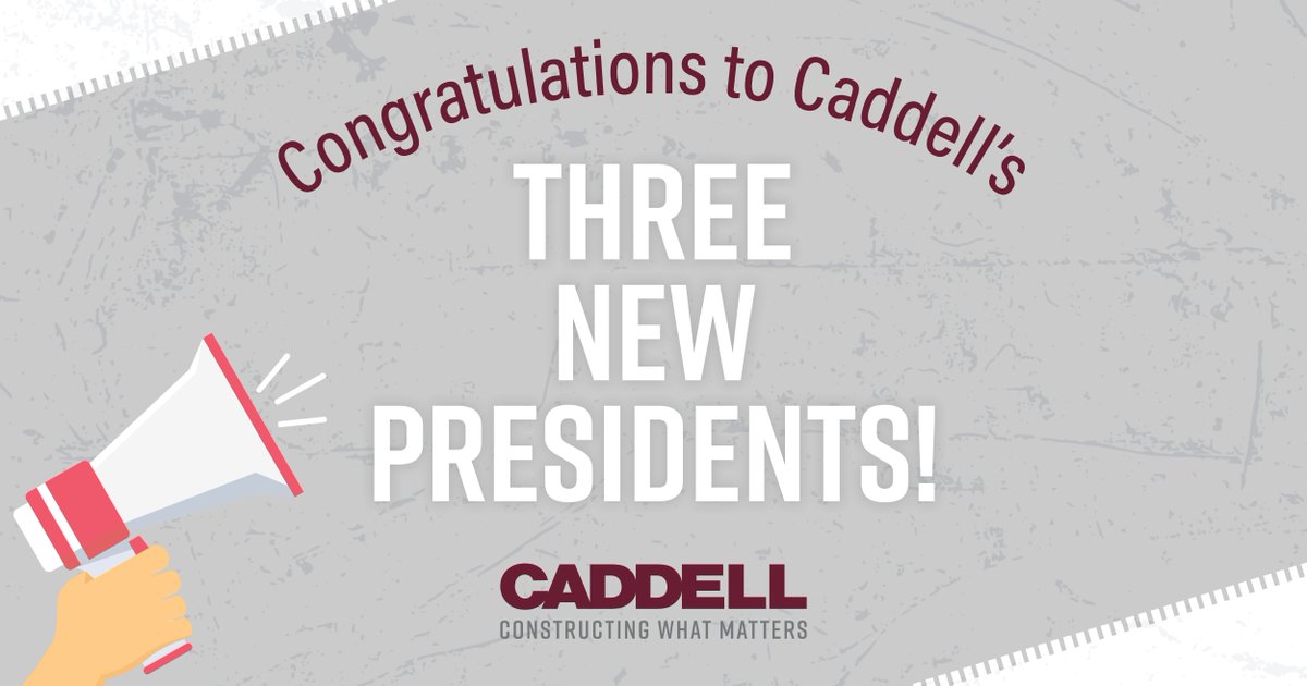 CaddellConst's tweet image. Caddell has announced key promotions among senior leadership. Ricky Byrd (Commercial), Isaac Sneeringer (International) and Stephen Strickland (Governmental) have been promoted to presidents of the company’s three business units. #ConstructingWhatMatters

bit.ly/4gIjOTM