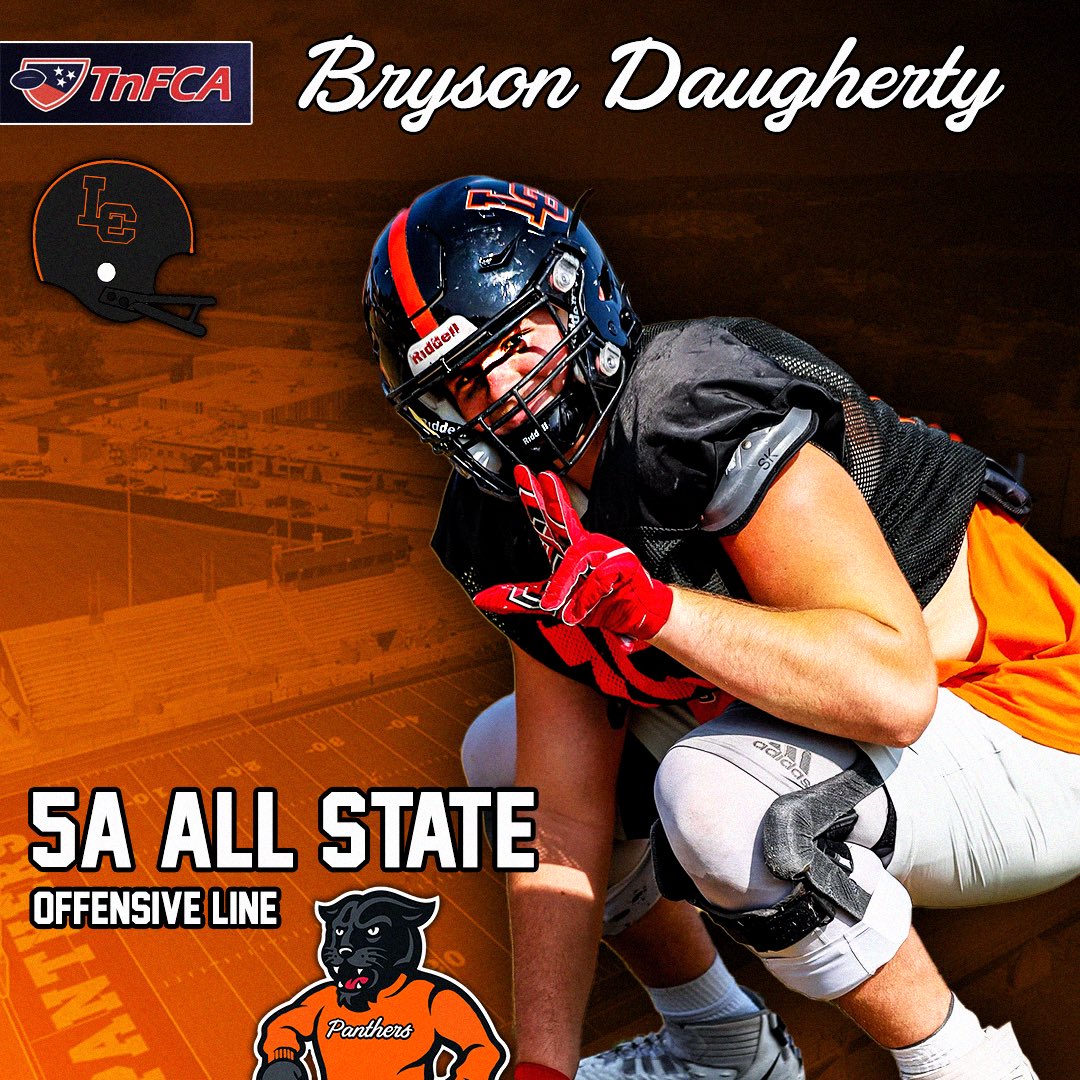 Bryson Daugherty (@bryson_d75) on Twitter photo hudl.com/v/2QfG1w
Bryson Daugherty
6’3 280
3.9 GPA
24 ACT
IOL
All region x2
Region 3-5a unanimous OL of the year
5A All-State
RC: <a href="/CoachPayne__/">Zach Payne</a> & <a href="/CoachWilhite25/">Richie Wilhite</a>
# 865-208-3043
14 offers(G5-NAIA)
<a href="/CSmithScout/">Chris Smith</a> <a href="/TuckerBryn/">Bryn Tucker</a> <a href="/MikeTucker52/">Mike Tucker</a> <a href="/BigSkippin_75/">Coach Jordan Harris</a> <a href="/GregDaniels_OL/">Greg Daniels</a> hudl.com/v/2QfG1w
Bryson Daugherty
6’3 280
3.9 GPA
24 ACT
IOL
All region x2
Region 3-5a unanimous OL of the year
5A All-State
RC: <a href="/CoachPayne__/">Zach Payne</a> & <a href="/CoachWilhite25/">Richie Wilhite</a>
# 865-208-3043
14 offers(G5-NAIA)
<a href="/CSmithScout/">Chris Smith</a> <a href="/TuckerBryn/">Bryn Tucker</a> <a href="/MikeTucker52/">Mike Tucker</a> <a href="/BigSkippin_75/">Coach Jordan Harris</a> <a href="/GregDaniels_OL/">Greg Daniels</a>