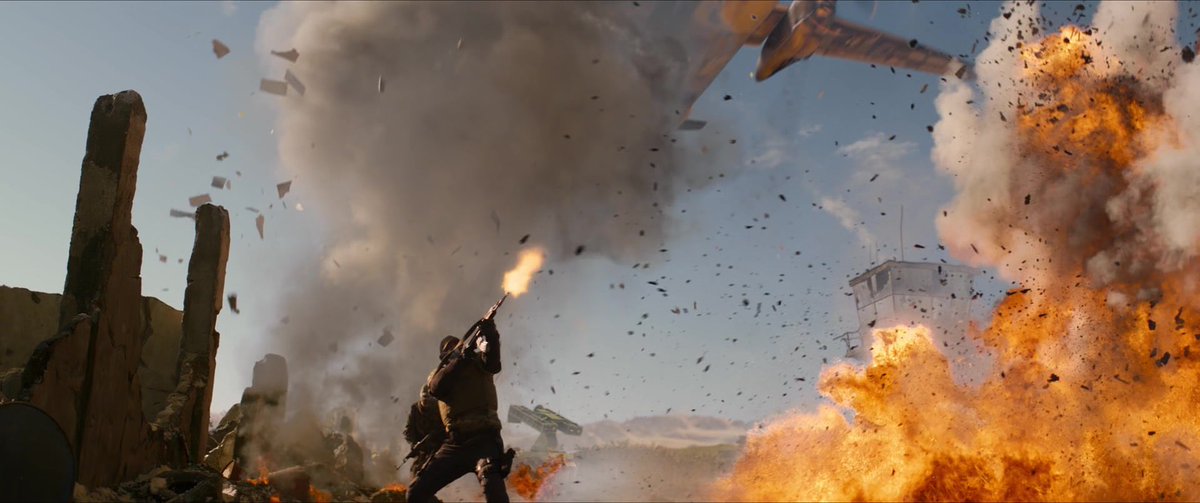 siebenseagal1's tweet photo. It’s loud, it’s ridiculous, the script is nonsense, the story is what you’d expect. It has this weird digital look throughout &amp; is littered with some pretty horrific green screen. That being said - it’s very entertaining &amp; the action is solid. Leave your brain at the door. 3.5/5 https://t.co/tUdA3q1RC5