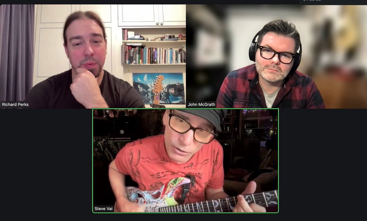 π₯πΆπ°π΅ π£π²πΏπΈπ (@richperks) on Twitter photo Today, <a href="/jigsmusic/">John McGrath</a> and I interviewed <a href="/stevevai/">Steve Vai</a> for our forthcoming book on all things guitar!
Steveβs music & guitar playing have been a continual source of inspiration to me for >30 years, so this is a dream come true! To top it off, heβs a really lovely guy! - Pinch me! π€πΎπ Today, <a href="/jigsmusic/">John McGrath</a> and I interviewed <a href="/stevevai/">Steve Vai</a> for our forthcoming book on all things guitar!
Steveβs music & guitar playing have been a continual source of inspiration to me for >30 years, so this is a dream come true! To top it off, heβs a really lovely guy! - Pinch me! π€πΎπ