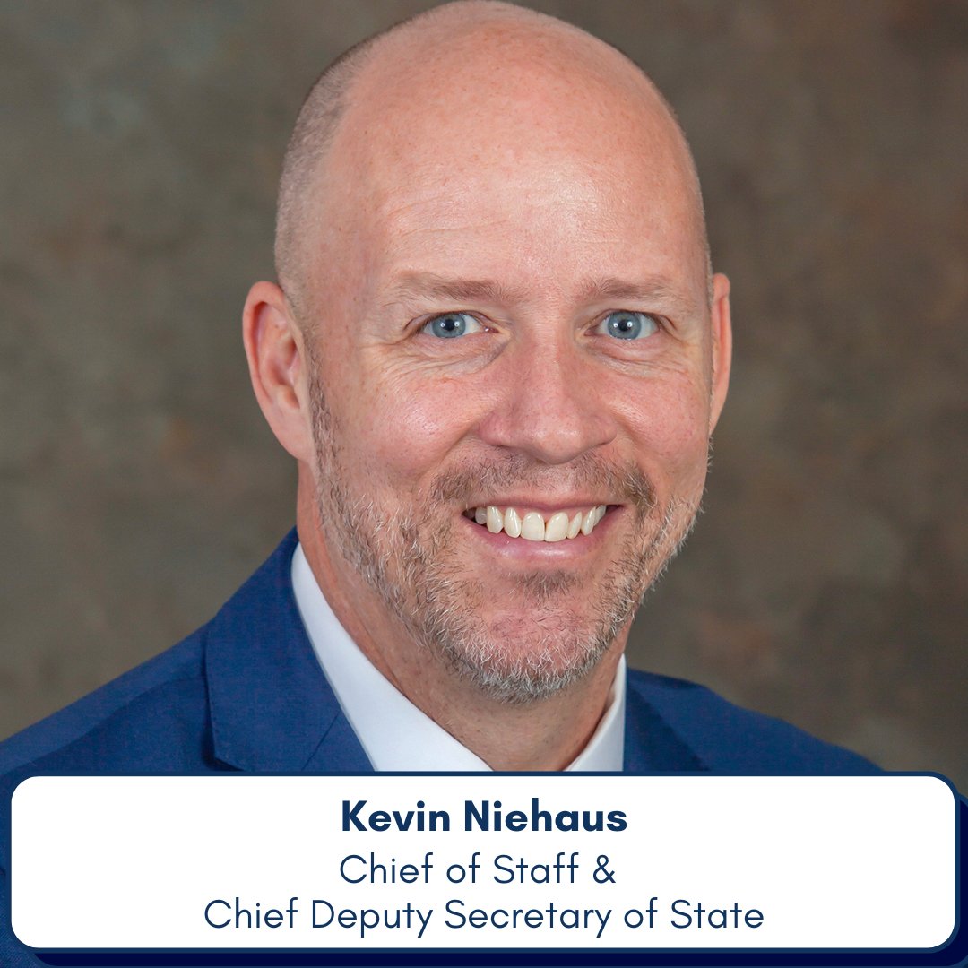 Cole Jester (@arsecofstate) on Twitter photo STAFF ANNOUNCEMENT
Secretary <a href="/Cole_Jester/">Cole Jester</a> has appointed Kevin Niehaus as his chief of staff & chief deputy secretary of state. STAFF ANNOUNCEMENT
Secretary <a href="/Cole_Jester/">Cole Jester</a> has appointed Kevin Niehaus as his chief of staff & chief deputy secretary of state.