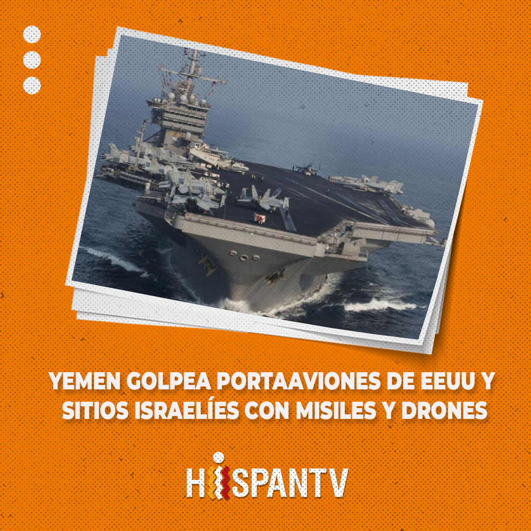 Nexo_Latino's tweet image. #Yemen golpea #portaaviones de 🇺🇸EEUU y sitios israelíes con #misiles y #drones

Las Fuerzas Armadas de Yemen han atacado con misiles y aviones no tripulados (drones) al 🚢portaaviones estadounidense USS Harry S. Truman en el mar Rojo.

🔗👉🏻 Nota completa: tinyurl.com/yc83vvvm
