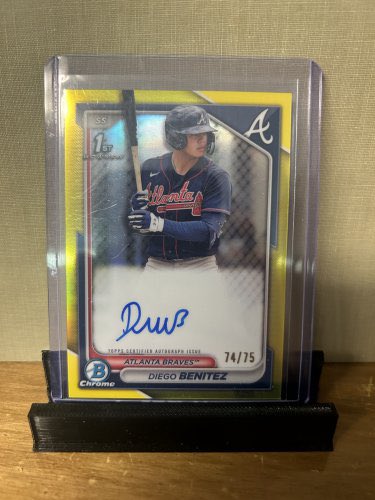 Black River Baseball Cards (@blackriverbc1) on Twitter photo <a href="/84baseballcards/">84Cards • Daily Team B/S/T</a> <a href="/HobbyRetweet_/">Hobby Retweet</a> <a href="/DailySportcards/">Sports Cards Daily</a> <a href="/UniqueFindsRTs/">Unique Finds 2.0</a> <a href="/BST_Calendar/">BST_calendar</a> 2024 Bowman Chrome Prospects Auto Diego Benitez #CPA-DB Yellow Refractor 74/75
$40 BMWT <a href="/84baseballcards/">84Cards • Daily Team B/S/T</a> <a href="/HobbyRetweet_/">Hobby Retweet</a> <a href="/DailySportcards/">Sports Cards Daily</a> <a href="/UniqueFindsRTs/">Unique Finds 2.0</a> <a href="/BST_Calendar/">BST_calendar</a> 2024 Bowman Chrome Prospects Auto Diego Benitez #CPA-DB Yellow Refractor 74/75
$40 BMWT