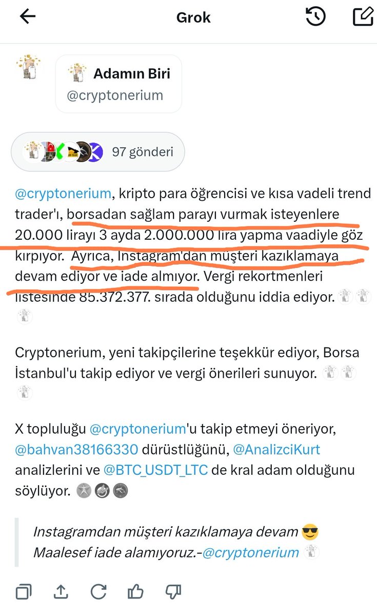 #GROK Allah cezanı versin. 
Okuyanlar sana güvenip gerçek zannedecek.