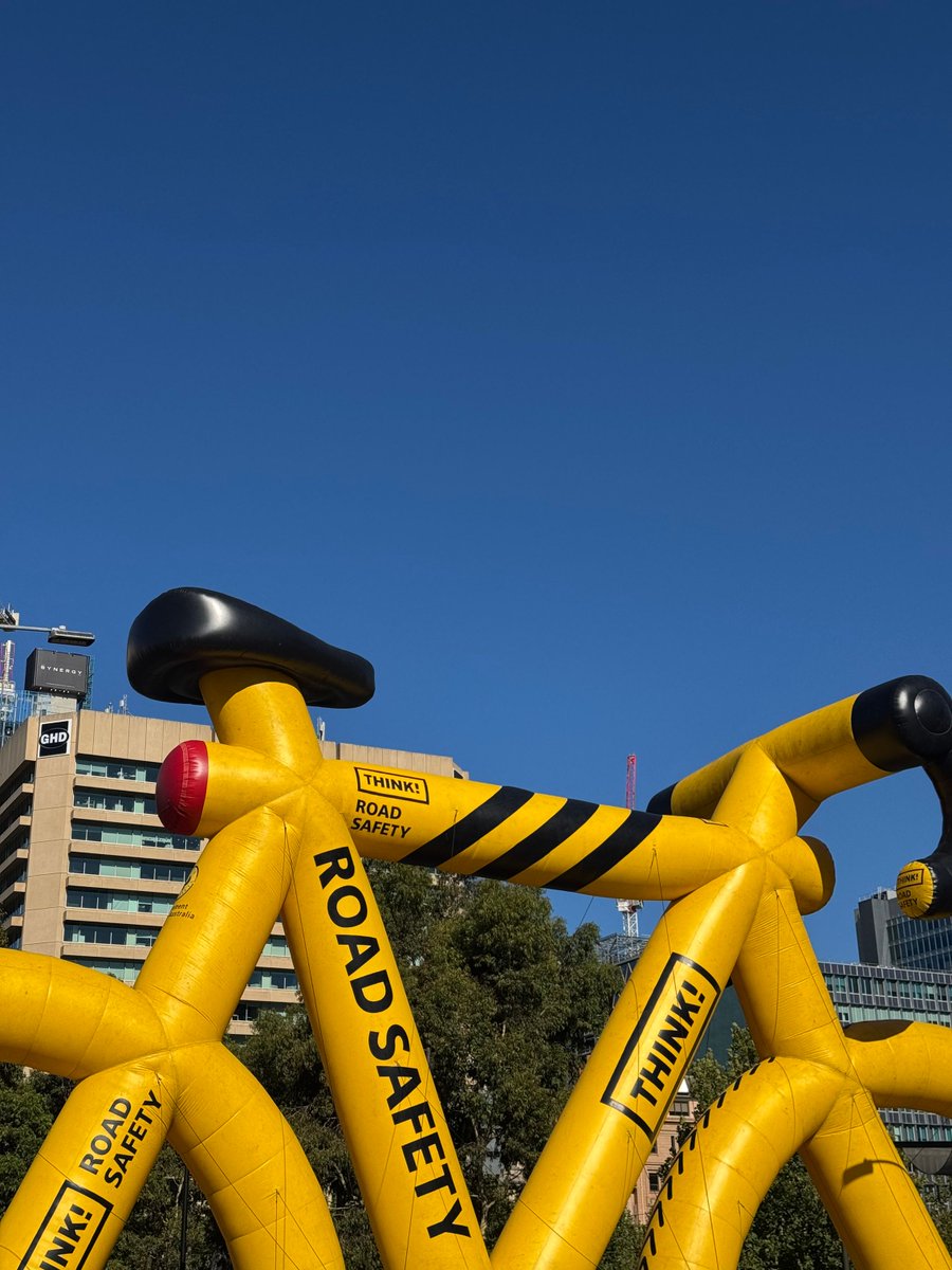 Events South Australia (@eventssa) on Twitter photo You know it's almost time for the <a href="/tourdownunder/">Santos Tour Down Under 🚴🚴♀️</a> when the <a href="/DFIT_SA/">SA Infrastructure & Transport</a> THINK! Road Safety bike goes up in Victoria Square / Tarntanyangga. The #TourDownUnder kicks off Friday 17 January, with the FREE City of Adelaide Tour Village open daily from 11am.
#EventsSouthAustralia You know it's almost time for the <a href="/tourdownunder/">Santos Tour Down Under 🚴🚴♀️</a> when the <a href="/DFIT_SA/">SA Infrastructure & Transport</a> THINK! Road Safety bike goes up in Victoria Square / Tarntanyangga. The #TourDownUnder kicks off Friday 17 January, with the FREE City of Adelaide Tour Village open daily from 11am.
#EventsSouthAustralia
