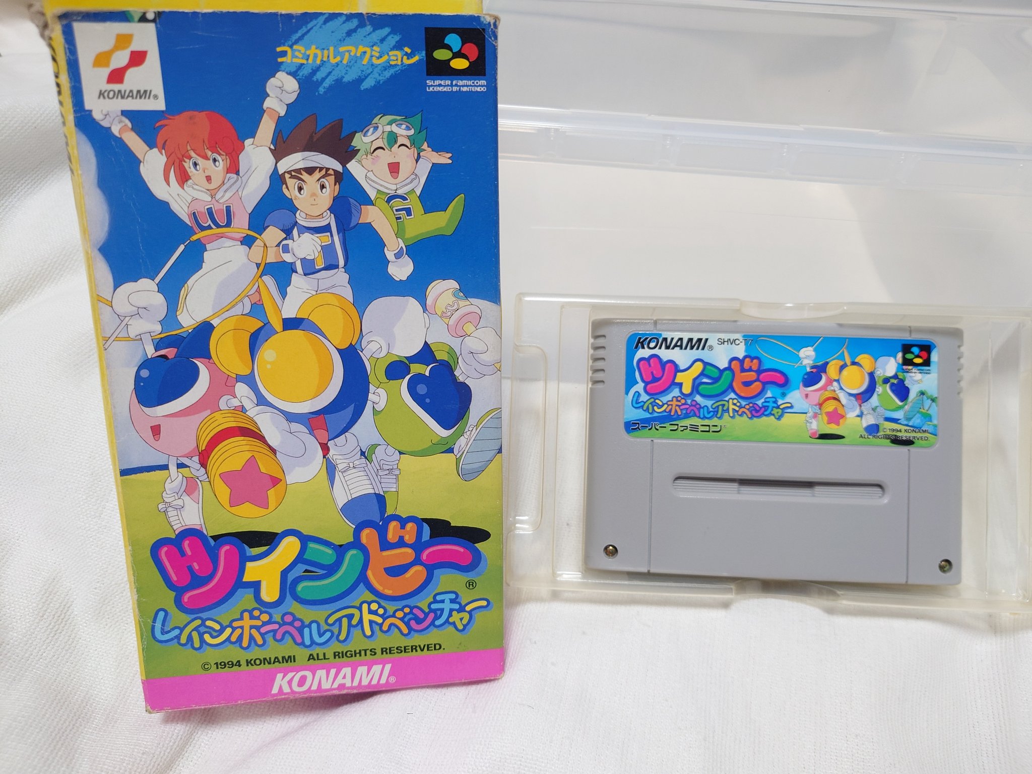 新品 未使用 SFCソフト ツインビー レインボーベルアドベンチャー