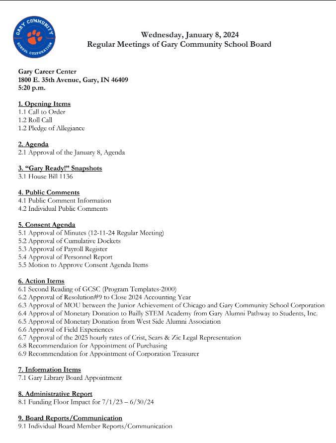 Gary Schools tweet media