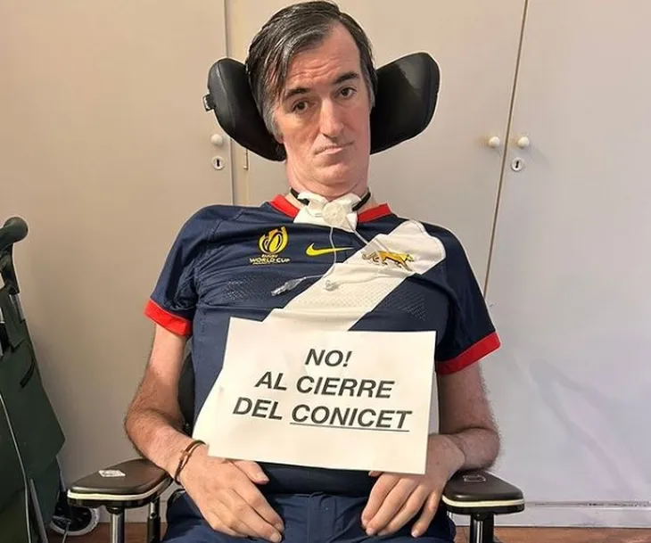HumbertoTumini's tweet photo. Nicolás Márquez, biógrafo de Milei con el que se admiran mutuamente, lo chicaneó a @estebanbullrich diciéndole que solo era conocido por su enfermedad. 
Qué basura  el tipo. 

Esteban, mas allá de las diferencias, es un luchador admirable y una excelente persona. Vaya mi abrazo. https://t.co/DBUC2SRM9T