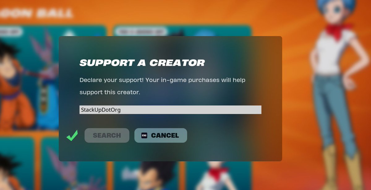 Hey! <a href="/StackUpDotOrg/">Stack Up</a> is now registered in the <a href="/EpicGames/">Epic Games Store</a> Creator program! Buy Fortnite V-Bucks (you're going to anyway!), put our name "STACKUPDOTORG" in there and Epic will toss a few pennies at us in support of #veterans!
