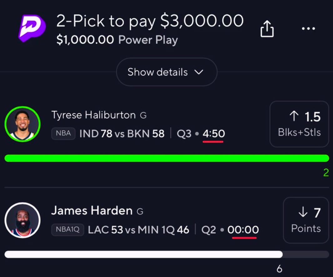 BLE$$ING 5 PEOPLE WHO LIKES/RT’s THIS POST 💰💚

$3,000 🏆 

WE’RE SO GREEN ☘️💚☘️

Who tailed? 👀✅

50% OFF VIP PLAYS ⬇️
dubclub.win/r/p/pri-4b7wm/…

#GamblingX | #PrizePicks