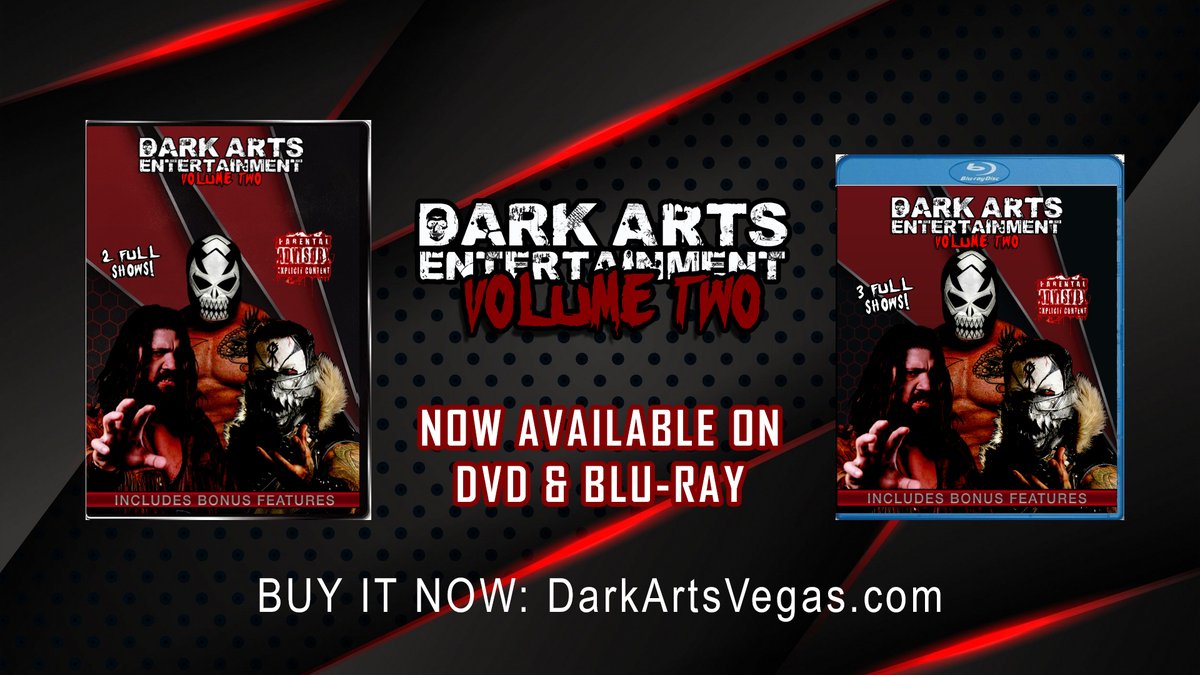 The latest Dark Arts Entertainment physical media release is here! Dark Arts Entertainment: Volume Two is now available to purchase on the Dark Arts Entertainment website. Save big when bundling with Volume One or purchasing multiple formats

BUY IT NOW! darkartslasvegas.com