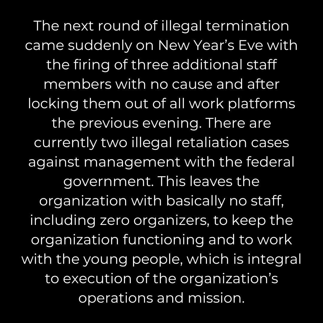 UPOTX's tweet photo. The workers of @Civic Influencers have formed a union, and in response, management has terminated virtually all of them. We call on the organization and its board to cease their campaign of retaliation and to bargain with us in good faith. Learn more about our fight below ✊ https://t.co/hexz5Isku1