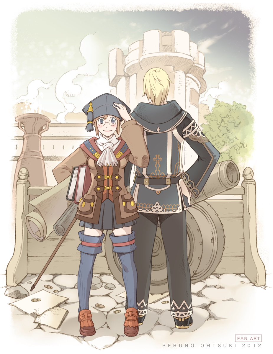 「おは(・Θ・)(・Θ・)こだます  今日はFF11のファンアートから NPCのア」|おおつきべるののイラスト
