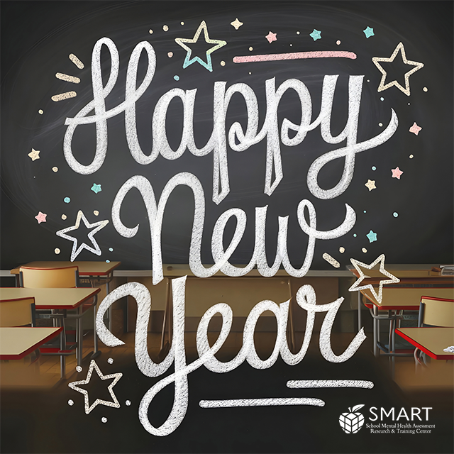 Happy New Year from the UW SMART Center! 🎉

Thank you to our partners, educators, &amp; community for your dedicated support. We're looking forward to 2025 being a year of continued collaboration &amp; success in school mental health, implementation, research, resources, and trainings!