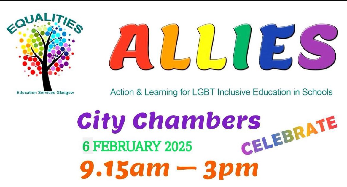 EAL Service, Glasgow (@ealglasgow) on Twitter photo What are the national expectations of LGBT inclusive education ? Come along and find out. CLPL for ALL schools. Sign up on CPD Manager now glasgow.cpdservice.net/Coordinator/Coβ¦
<a href="/EqualitiesEdGCC/">Equalities Education Services GCC</a> <a href="/tiecampaign/">TIE</a> <a href="/EISGlasLGBT/">EISGlasLGBT</a> What are the national expectations of LGBT inclusive education ? Come along and find out. CLPL for ALL schools. Sign up on CPD Manager now glasgow.cpdservice.net/Coordinator/Coβ¦
<a href="/EqualitiesEdGCC/">Equalities Education Services GCC</a> <a href="/tiecampaign/">TIE</a> <a href="/EISGlasLGBT/">EISGlasLGBT</a>