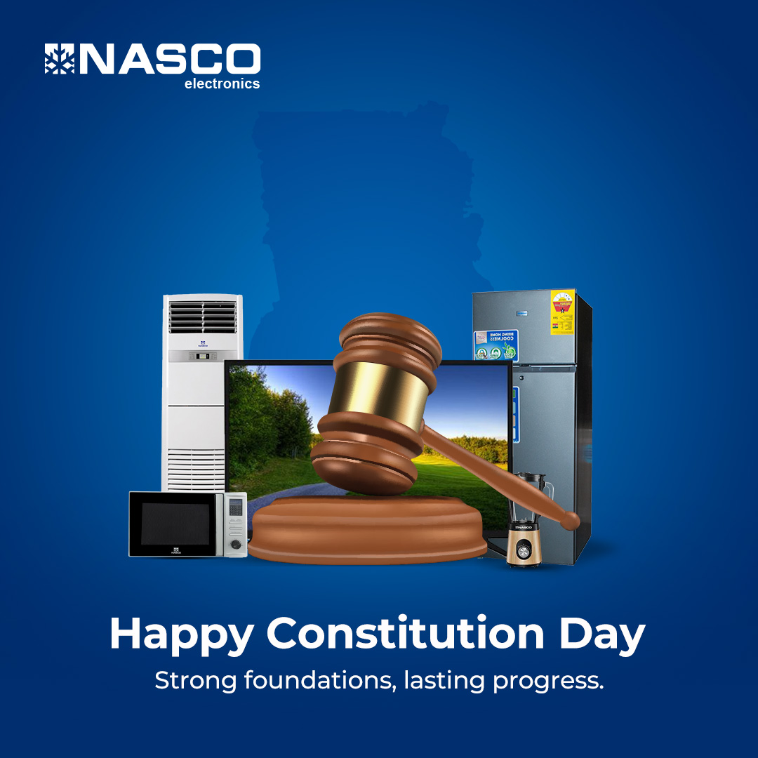 Celebrating a nation built on strong foundations. May our progress endure, and may the spirit of unity guide us to greater success.

#NASCOGhana #ConstitutionDay #UnityInProgress #Ghana #TogetherWeRise #StrongerTogether #OneGhana