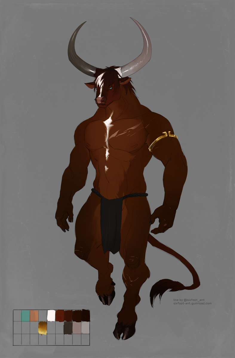 sixfoot_ant's tweet photo. A demo character for my minotaur/bull base. If anyone wants him post an offer? https://t.co/ekSmkHjWrB