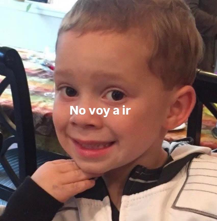 Yo después de planear toda la salida: