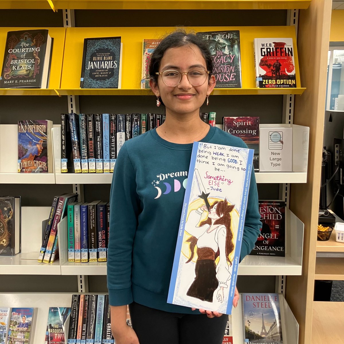 CookLibrary's tweet image. Congratulations to these winners of our annual Bookmark Contest! Copies of the winning bookmarks are available at both Library locations.

#amazingartists #bookmarkcontest #winners
