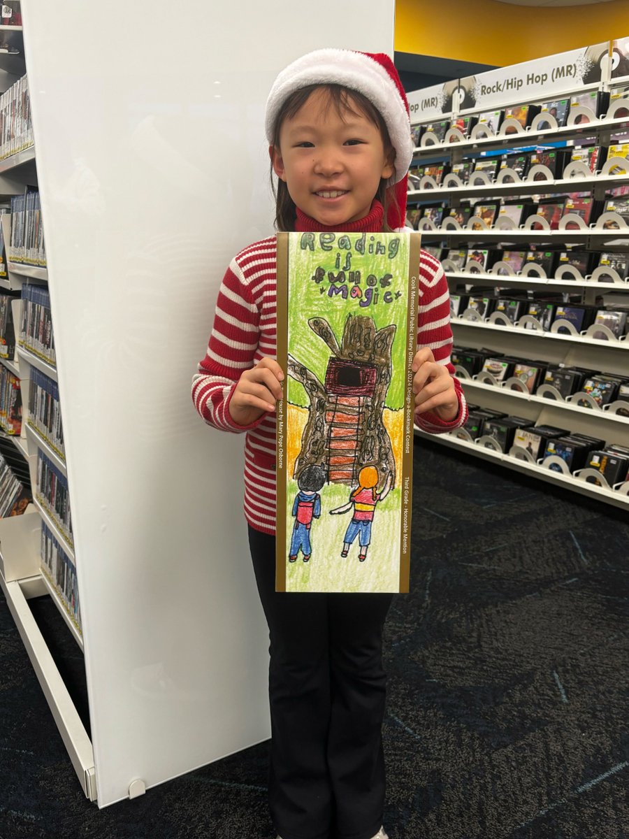 CookLibrary's tweet image. Congratulations to these winners of our annual Bookmark Contest! Copies of the winning bookmarks are available at both Library locations.

#amazingartists #bookmarkcontest #winners