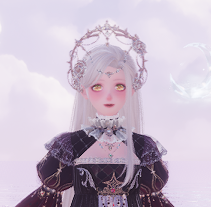 fenharel's tweet photo. i don't have time to try to get gpose to show the colors correctly but i love the color effect of this makeup lol #SheDied https://t.co/5EQMg9puEA