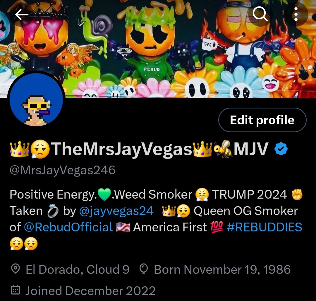 MrsJayVegas246's tweet photo. Okay I did the damn thang and went #GobMode
Changed the PFP to a @GobsOnApe I had to go with a Smoker to stick to my smoking roots with @RebudOfficial
Waiting on the whole blue ✅️ to allow it!
Let's GOBLIN GO! https://t.co/qFVy9IX0jY