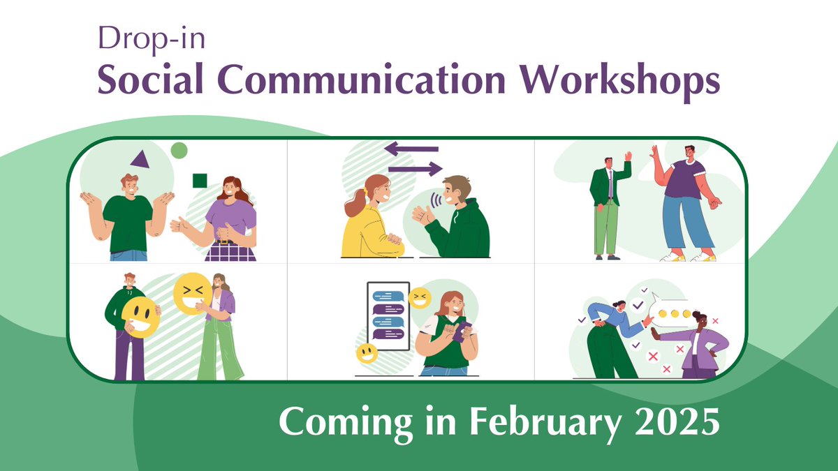 The Sinneave Family Foundation (@sinneave) on Twitter photo Our Social Communication Drop-in Workshops are back on Tuesday evenings, starting in Feb! Join in-person or online as we cover topics like non-verbal cues, entering and exiting conversations, and more! View our events calendar for more details:sinneavefoundation.pulse.ly/2404e4l2ij Our Social Communication Drop-in Workshops are back on Tuesday evenings, starting in Feb! Join in-person or online as we cover topics like non-verbal cues, entering and exiting conversations, and more! View our events calendar for more details:sinneavefoundation.pulse.ly/2404e4l2ij
