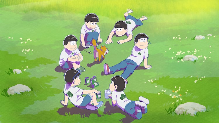 ichihachi_0302's tweet photo. おそ松さんのティザービジュアルって
1期：原作『おそ松くん』の数年後。6つ子が成長したけど、わざと見分けがつきにくいデザイン。
2期：1期最終回で宇宙に行った6つ子が、地球に戻ってきたことを表現。
3期：2期最終回で地獄に落ちた6つ子が、地獄から這い上がるイメージ。
（リプに続く） https://t.co/Z2K6eaJkyL