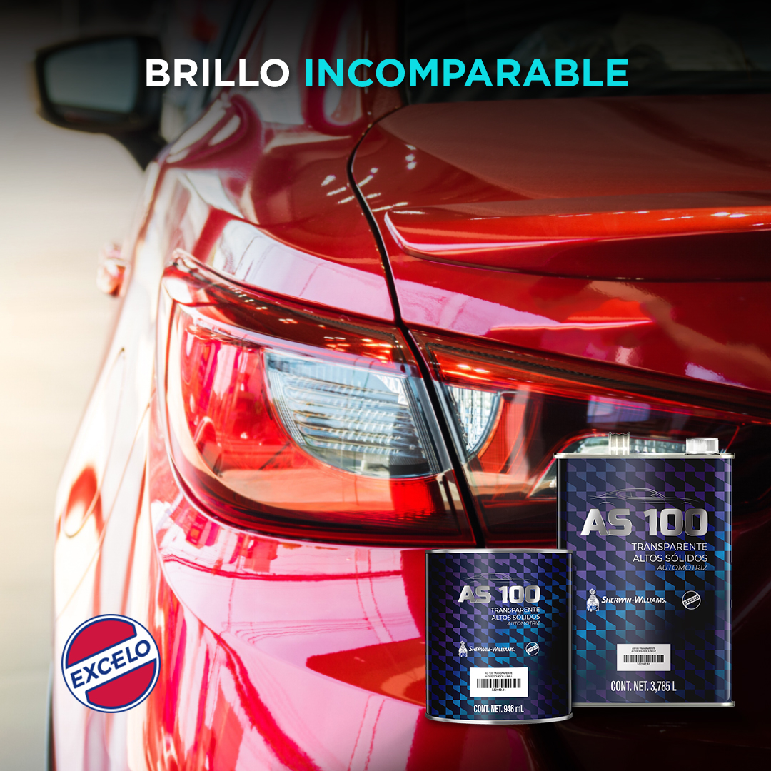 SWautomotiveMx's tweet image. Un acabado de lujo y brillo insuperable lo logras con el Transparente de Altos Sólidos AS 100 de Excelo. ¡Adquiérelo hoy con un excelente costo-rendimiento!

#SherwinWilliamsAutomotive #Excelo #RepintadoAutomotriz