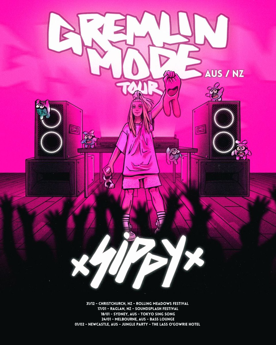 AUSTRALIA + NEW ZEALAND, IT’S TIME!! GREMLIN MODE ACTIVATED, LET’S GO 😈 TICKETS: linktr.ee/gremlinmodetour