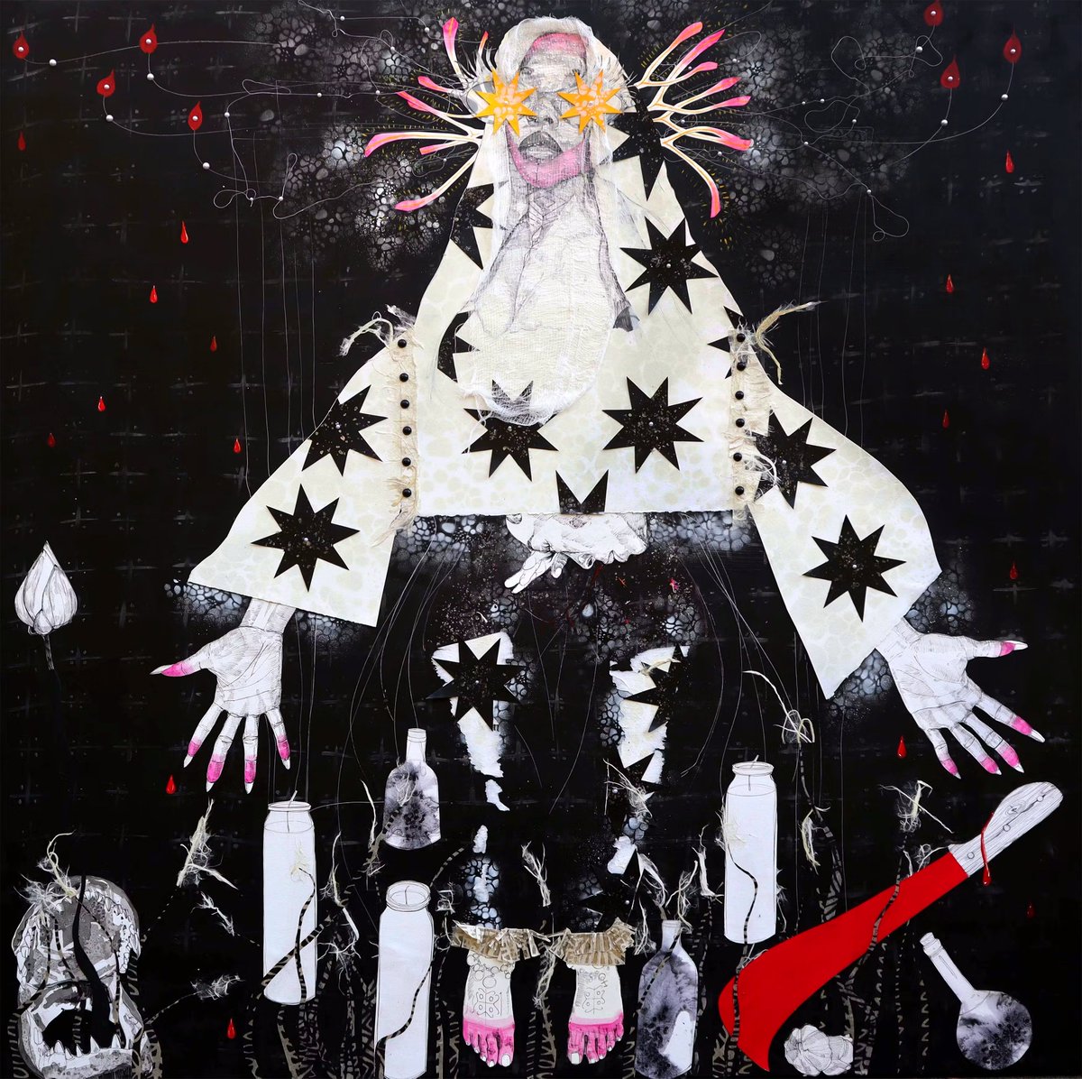 In "Channels of Communication", artist Komikka Patton layers the mystical and grounded, inviting viewers to see beyond the cyclicality of our lives and to embrace the unknown and unknowable. 

See more: moyamagazine.com/content/channe…