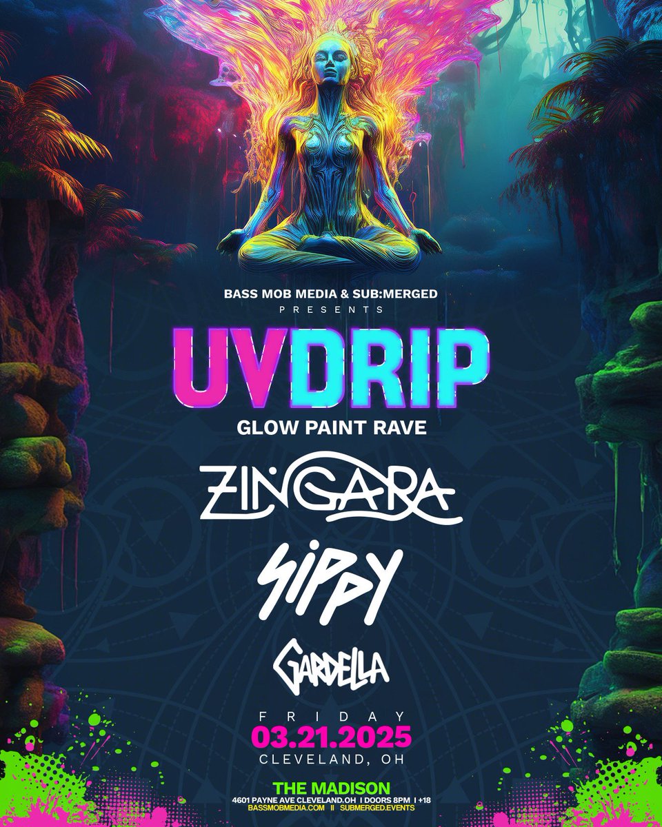 CLEVELAND, EXCITED FOR THIS ONE WITH <a href="/zingaramusic/">ZINGARA</a> 💜 TICKETS: theticketing.co/e/uvdrip