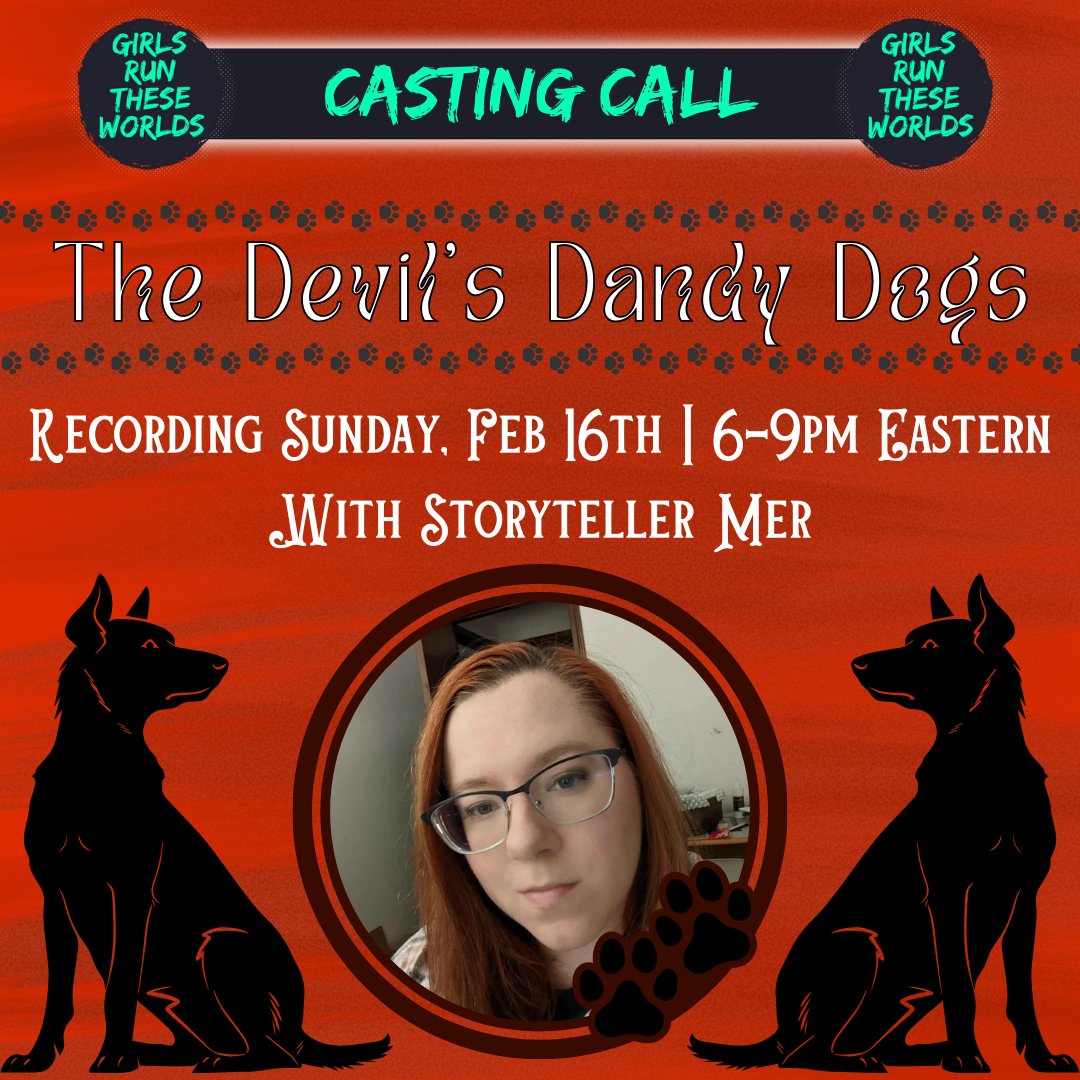 Girls Run These Worlds (@girlsrunworlds) on Twitter photo Are you a good dog? Of course you are! You are one of the Devil's Dandy Dogs, and you're always a good doggo!
Join <a href="/archmageofdice/">Mer (they/she) - Check pinned post</a> in recording a game of The Devil's Dandy Dogs on Sunday, Feb 16th - and bring treats!
Apply now: forms.gle/yunJg5j3HSPCLSโฆ Are you a good dog? Of course you are! You are one of the Devil's Dandy Dogs, and you're always a good doggo!
Join <a href="/archmageofdice/">Mer (they/she) - Check pinned post</a> in recording a game of The Devil's Dandy Dogs on Sunday, Feb 16th - and bring treats!
Apply now: forms.gle/yunJg5j3HSPCLSโฆ