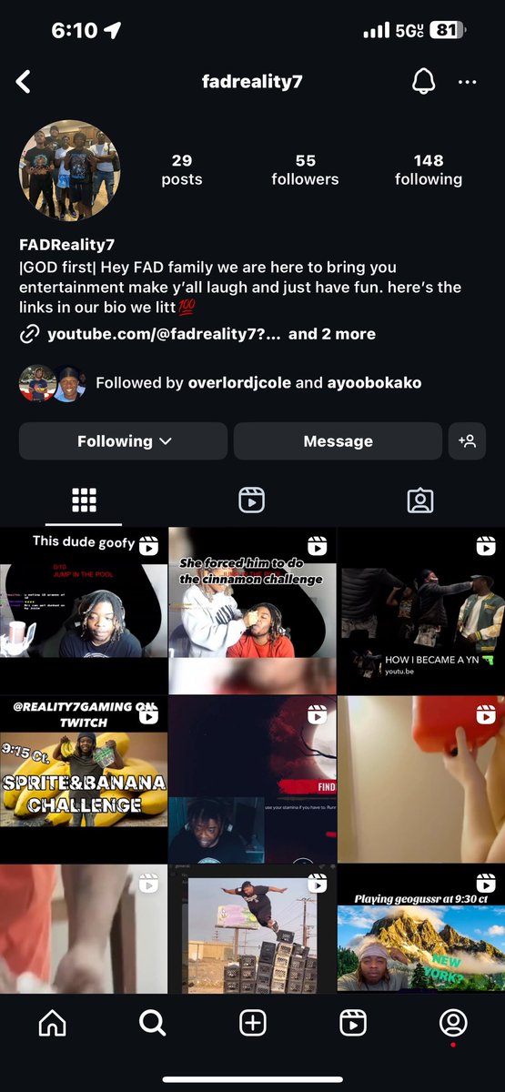 FADReality7's tweet image. check us out on ALL PLATFORMS !!! we lit FR FR 💪🏾💪🏾💪🏾💪🏾💪🏾 #grindmode #2025 #ContentSupport #contentcreators #creators !!!! LOVE YALL FAD ON TOP ALL 2025 !!!