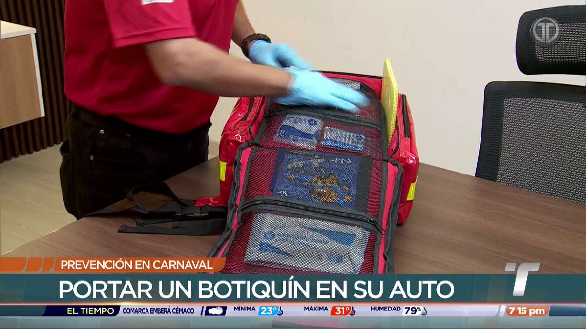 TReporta's tweet photo. Personal de la Cruz Roja Panameña se prepara para brindar apoyo durante las festividades de verano y carnavales y recomendaron guardar la calma ante una emergencia y portar un botiquín en los autos. https://t.co/tKH2SpEzxN