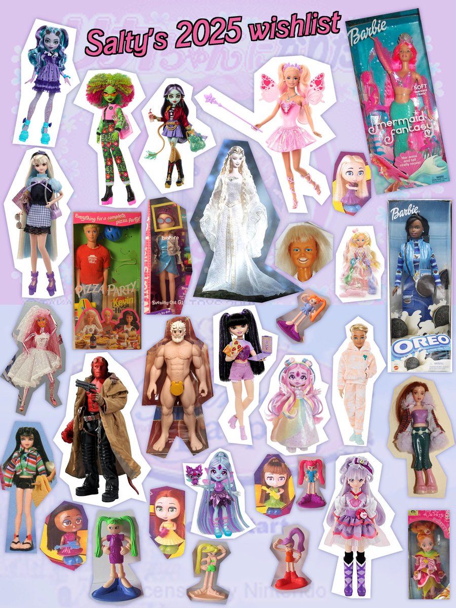 d0lld0rk's tweet image. It&apos;s that time of year again! I want to keep it simple this year. No grails on the grid, only dolls I can (and probably will) actually buy