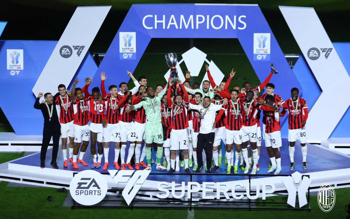 TotallyACMILAN's tweet image. UPDATE‼️ 2024-2025 Trophy✅

Milan: 1
Inter: 0