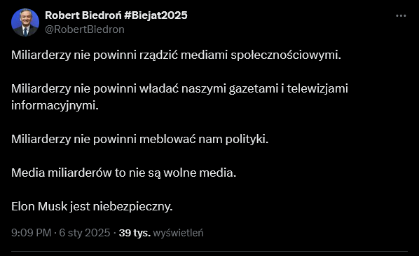 JsonQs's tweet photo. @RobertBiedron A nie przeszkadza Panu wpływ polityczny miliardera George Soros'a poprzez jego liczne fundacje, jak np. Fundacja im. Stefana Batorego, której to był Pan beneficjentem? Nie?

Czy krytykuje Pan jedynie tych, którzy nie finansują polityków i nie cenzurują krytycznych dla Was uwag?🧐 https://t.co/TurTzHalpj