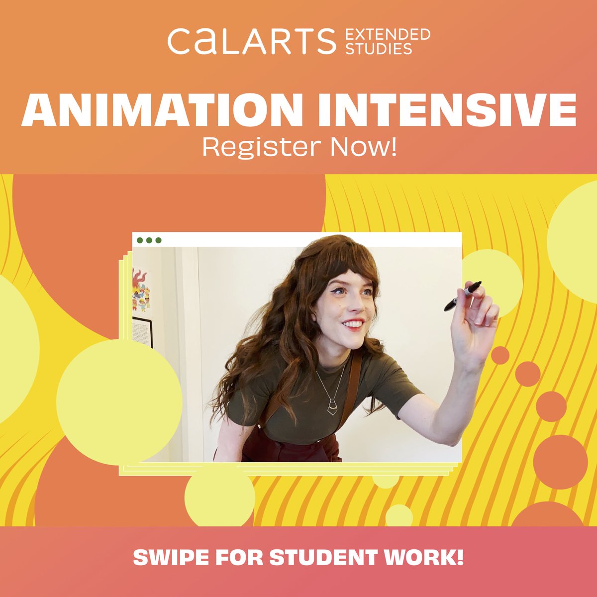 CalartsExtended's tweet image. Register now for Animation Intensive at CalArts Extended Studies. Apply now to receive 10% off for Early Bird Pricing.  Check our link in the bio! 
- 
#CalArtsExtendedStudies #ExtendedStudies #CalArts #Portfolio #PortfolioDevelopmentWorkshop  #artist #artschool #collegeprep