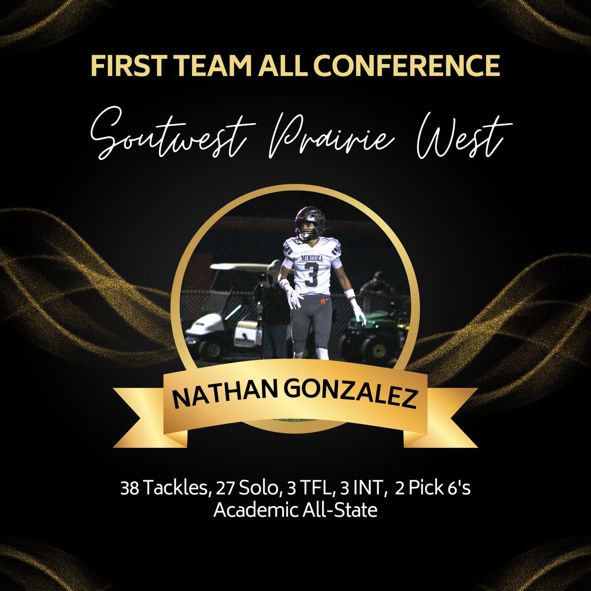 Minooka Football (@minooka_indians) on Twitter photo Congrats to 1st team All-Conference Selection Nathan Gonzalez! #HoldTheRope #MrPick6 #AlwaysReady
<a href="/RecruitTheNook/">Minooka Football Recruiting</a> <a href="/MinookaStrength/">Minooka Strength and Conditioning</a>
<a href="/Nook_Bloodline/">Minooka BloodLine</a> <a href="/Minooka_Indians/">Minooka Football</a>
<a href="/MCHSDistrict111/">MCHS District #111</a> <a href="/MCHS_AO/">MCHSAthletics</a> Congrats to 1st team All-Conference Selection Nathan Gonzalez! #HoldTheRope #MrPick6 #AlwaysReady
<a href="/RecruitTheNook/">Minooka Football Recruiting</a> <a href="/MinookaStrength/">Minooka Strength and Conditioning</a>
<a href="/Nook_Bloodline/">Minooka BloodLine</a> <a href="/Minooka_Indians/">Minooka Football</a>
<a href="/MCHSDistrict111/">MCHS District #111</a> <a href="/MCHS_AO/">MCHSAthletics</a>