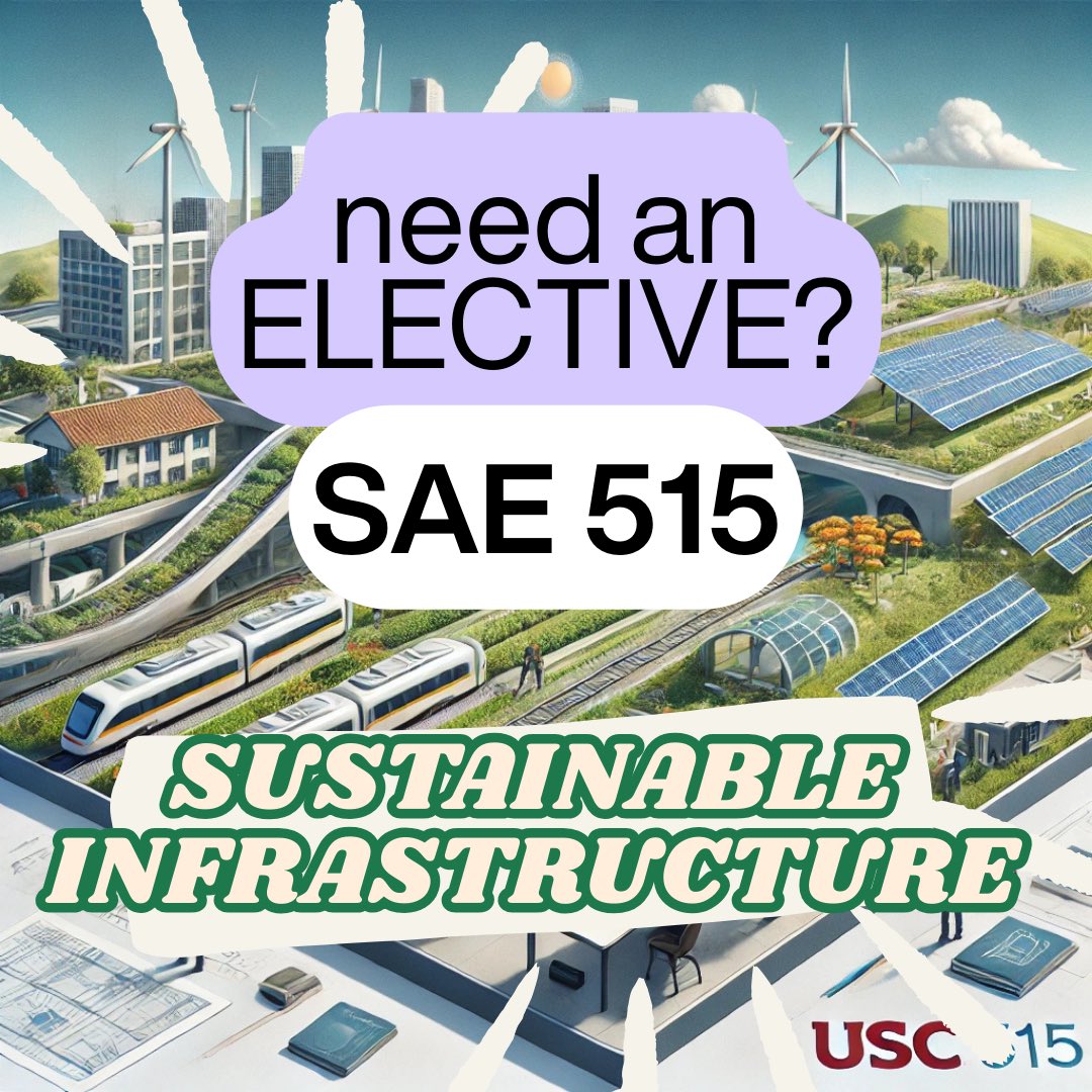 Sustainability is one of the key issues of our time — this course focuses on sustainable leadership - from a systems thinking perspective. On how to get things done. Need an elective? Join us. Tuesday/ Thursdays at 12:30. SAE 515 <a href="/USCViterbi/">USC Viterbi School</a> <a href="/USC/">USC</a>