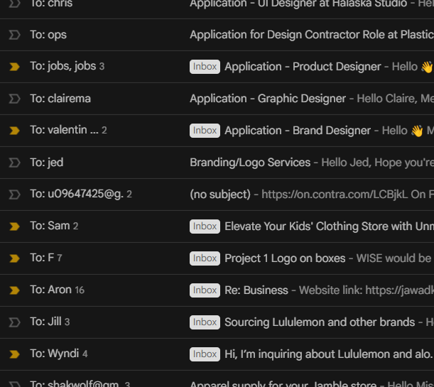 Yikes I really do need to start using multiple emails for different businesses. almost accidentally sent a proposal to <a href="/halaska/"></a>  to purchase bulk Lululemon from me🫢