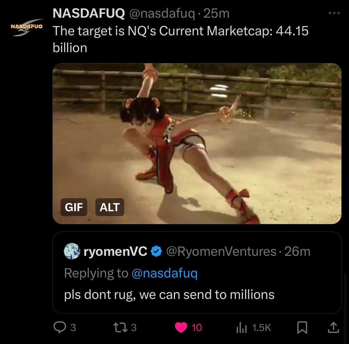 I was early to $SPX last year, and now I just want to leave this absolute banger here: $NASDAFUQ

$ETH has $SPX

$SOL has $NASDAFUQ

Ca: 9FiUcfL9AnqbWtTUTDdzCctqeWihm76AbyzzsjEmpump

As always, do your own research.

Let’s flip the entire stock market. 💹🥷
