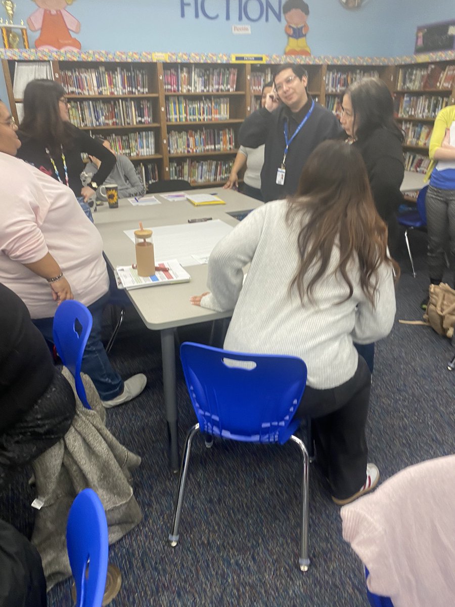 Our Sam Houston Mighty Eagles collaborating and discussing on the importance of enhancing our campus support. <a href="/MDelaCruzHCISD/">Mayra De la Cruz</a> <a href="/gingerarmstrong/">Ginger Armstrong</a> #hcisd
