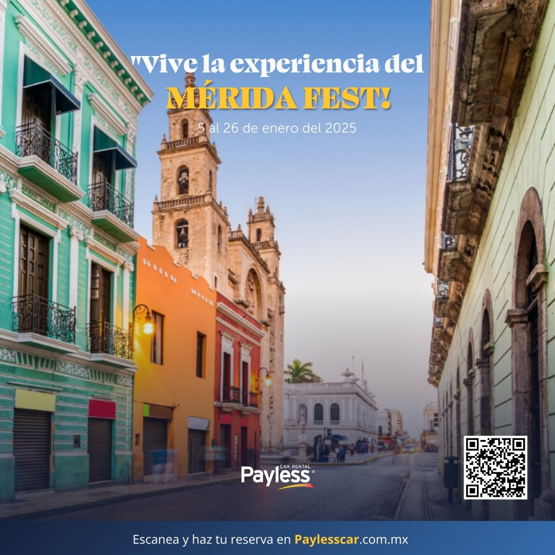 PaylessMexico's tweet photo. ¡La mejor manera de conocer la ciudad es con el Mérida Fest!

#yucatán #meridayucatan #carrental #exploraconpayless #paylesscarrental https://t.co/dzWtapdgLF