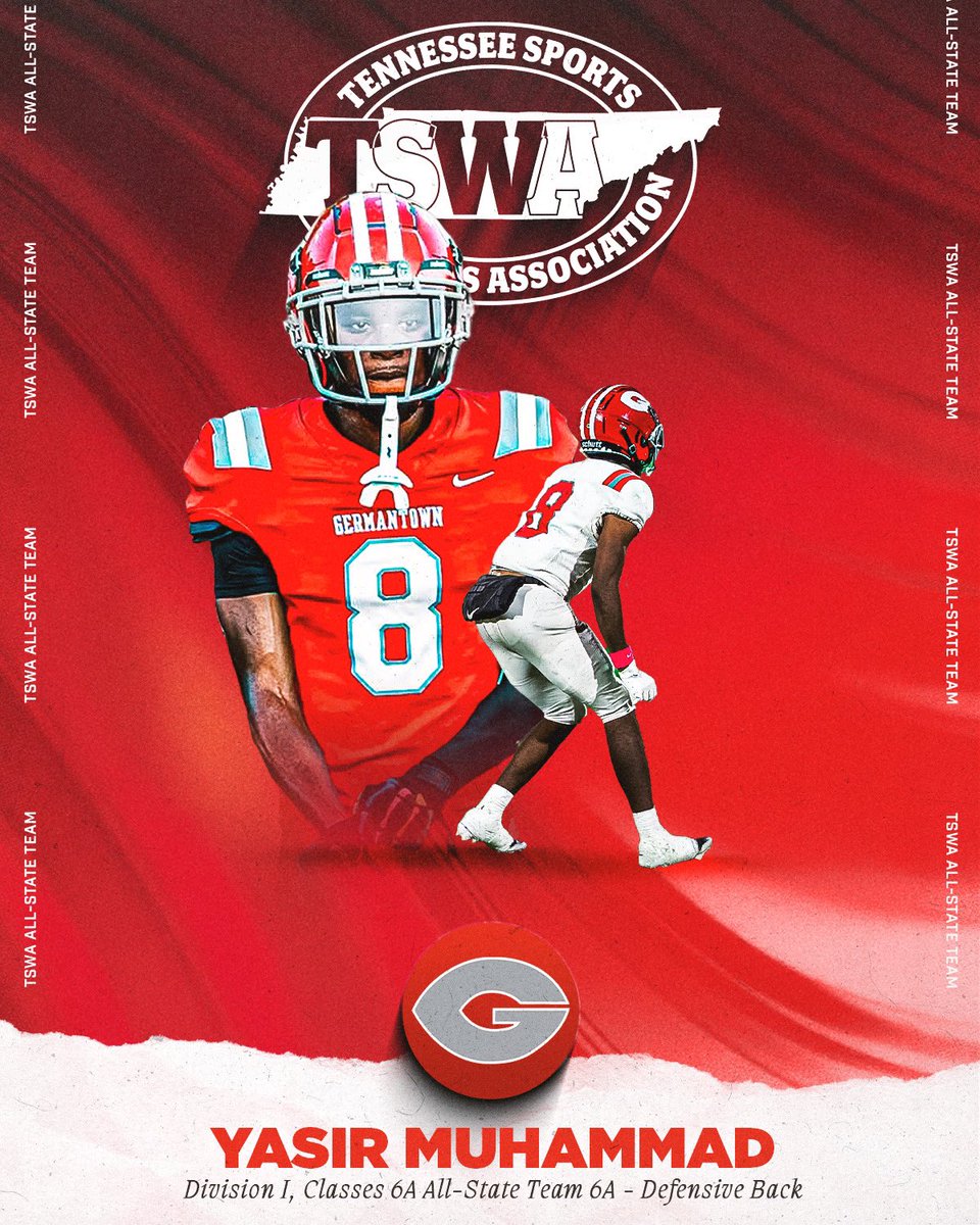 Congratulations, <a href="/YKMuhammad6/">Yasir Muhammad</a> ‼️ Tennessee Sports Writer Association All - State Team. Excited to watch you ball at UNLV‼️
