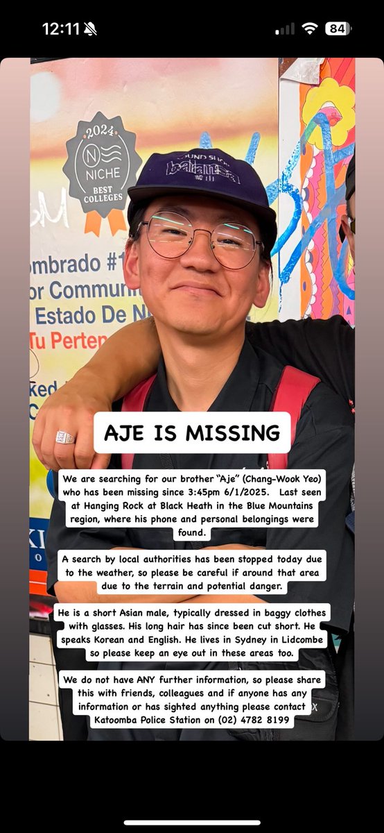 If you have any information please contact (02)47828199