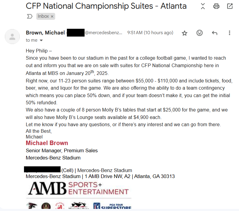 I'm honored that Michael would consider me for this opportunity but he clearly does not know the limitations of my disposable income