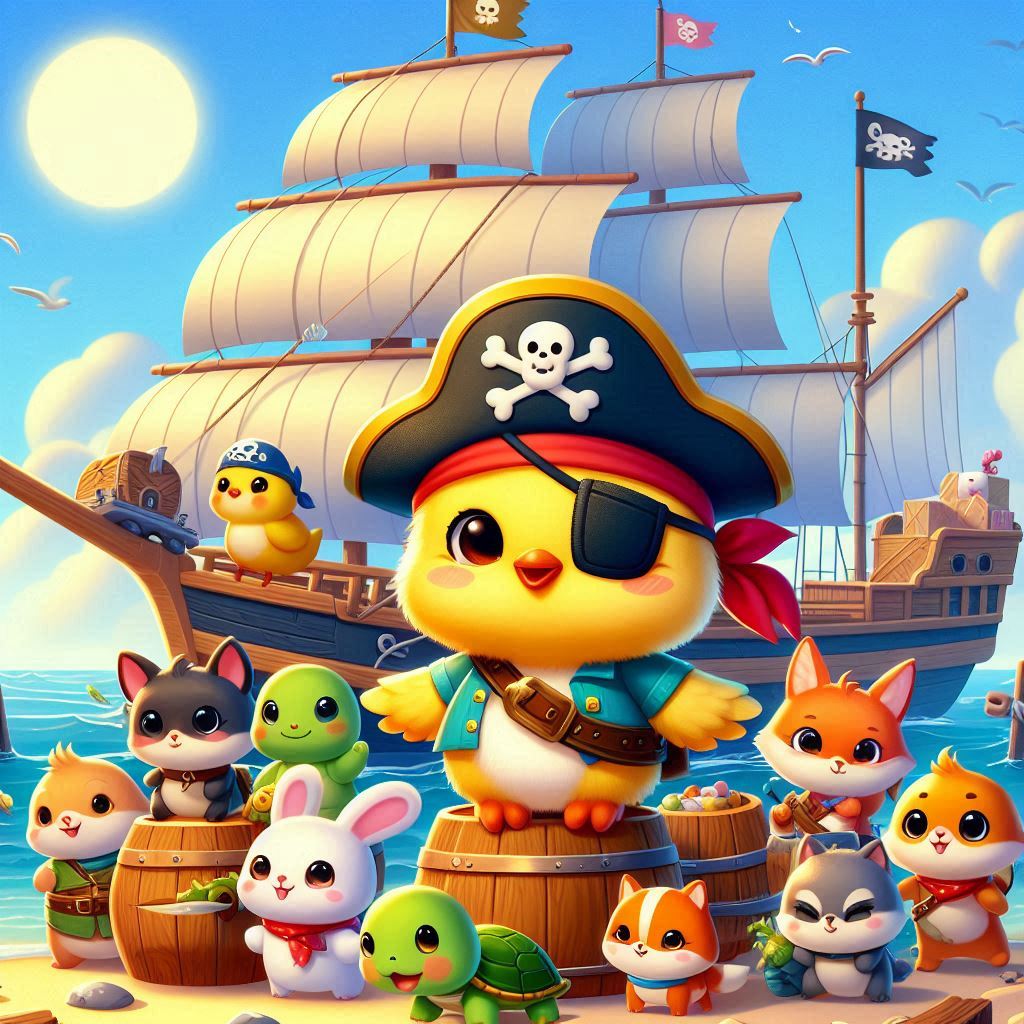 Future pirates. (Pirate Shiny Rock)  
#Crypto #Memecoin #Ethereum #Solana #Sui #Bsc #Base #Ton #Tron